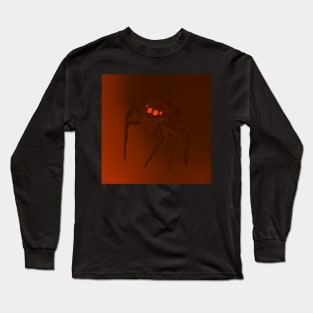 Jumping Spider Drawing V15 (Orange 1) Long Sleeve T-Shirt